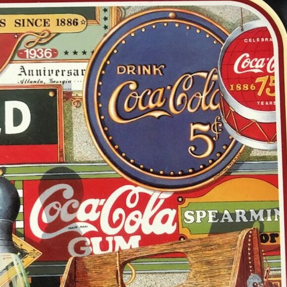 NWOT Vintage Coca-Cola Limited Edition 'Through the Years' Tray - Picture 4 of 13